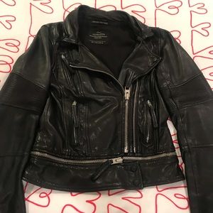 ALL SAINTS "ASSEMBLY BIKER" LEATHER JACKET